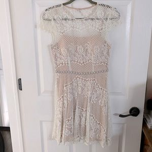 White lace dress